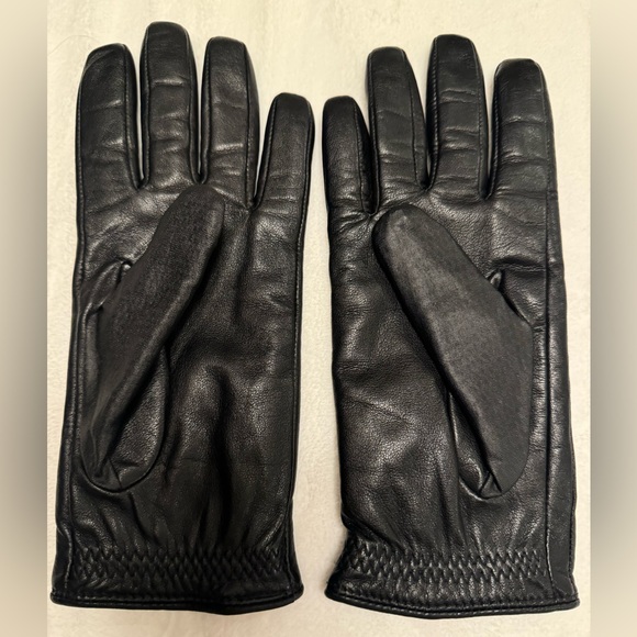 Vintage Genuine Leather Gloves Dark Brown Size Small - Picture 2 of 5